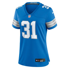 NFL Kerby Joseph Detroit Lions Women's Team Game Jersey - Blue