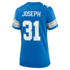 NFL Kerby Joseph Detroit Lions Women's Team Game Jersey - Blue
