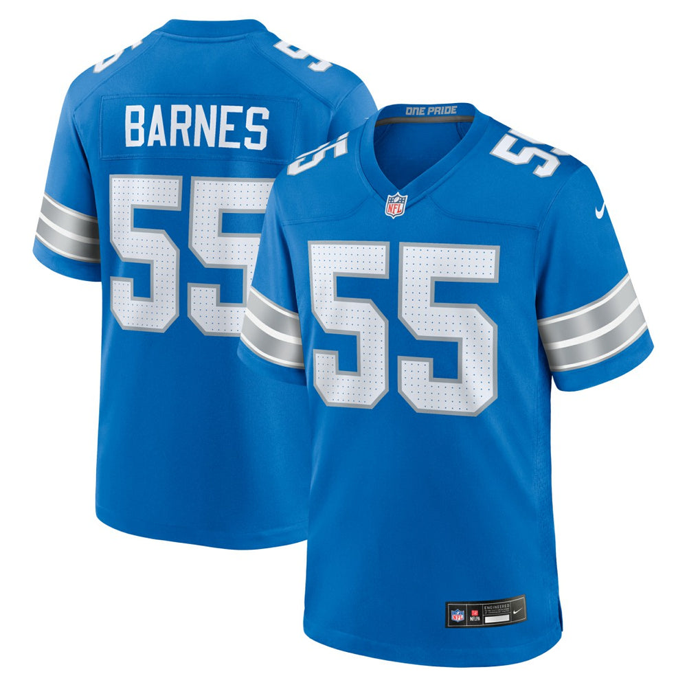 NFL Derrick Barnes Detroit Lions Team Game Jersey - Blue