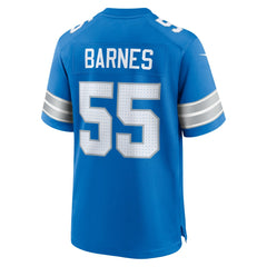 NFL Derrick Barnes Detroit Lions Team Game Jersey - Blue
