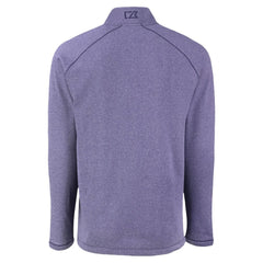 Arizona Diamondbacks Cutter & Buck Peshastin Eco Fleece Recycled Raglan Quarter-Zip Top - Heather Purple Tops