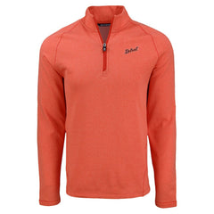 Detroit Tigers Cutter & Buck Peshastin Eco Fleece Recycled Raglan Quarter-Zip Top - Heather Orange Tops
