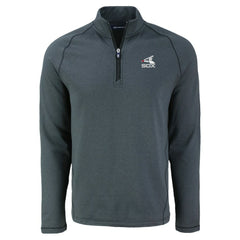 Chicago White Sox Cutter & Buck Peshastin Eco Fleece Recycled Raglan Quarter-Zip Top - Heather Black Tops