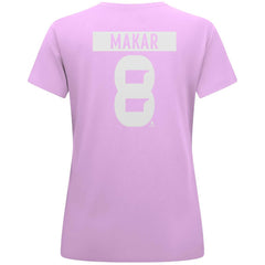 NHL Cale Makar Colorado Avalanche Levelwear Women's Hockey Fights Cancer Anthem Name & Number T-Shirt - Lavender