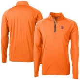Tampa Bay Buccaneers Cutter & Buck Adapt Eco DryTec Raglan Quarter-Zip Jacket Orange