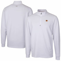 Cincinnati Bengals Cutter & Buck Traverse Stretch Quarter-Zip Top White