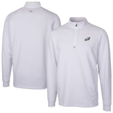 Philadelphia Eagles Cutter & Buck Traverse Stretch Quarter-Zip Top White