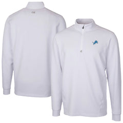 Detroit Lions Cutter & Buck Traverse Stretch Quarter-Zip Top White