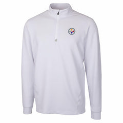 Pittsburgh Steelers Cutter & Buck Traverse Stretch Quarter-Zip Top White
