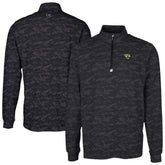 Jacksonville Jaguars Cutter & Buck Traverse Camo Print Stretch Quarter-Zip Top Black