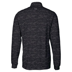 Kansas City Chiefs Cutter & Buck Traverse Camo Print Stretch Quarter-Zip Top Black