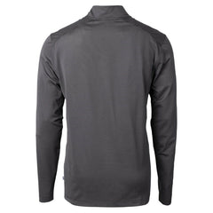Baltimore Ravens Cutter & Buck Virtue Eco Pique Micro Stripe Quarter-Zip Jacket Black