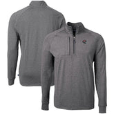 Tampa Bay Buccaneers Cutter & Buck Big & Tall Adapt Eco Raglan Quarter-Zip Jacket Heather Black