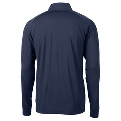 Washington Commanders Cutter & Buck Big & Tall Americana Adapt Eco DryTec Raglan Quarter-Zip Jacket Navy