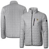 Minnesota Vikings Cutter & Buck Big & Tall Rainier PrimaLoft Eco Insulated Full-Zip Hoodie Puffer Jacket Gray