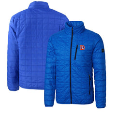 Denver Broncos Cutter & Buck Big & Tall Rainier PrimaLoft Eco Insulated Full-Zip Puffer Jacket Royal