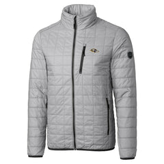 Baltimore Ravens Cutter & Buck Big & Tall Rainier PrimaLoft Eco Insulated Full-Zip Hoodie Puffer Jacket Gray