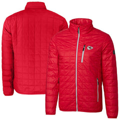 Kansas City Chiefs Cutter & Buck Big & Tall Rainier PrimaLoft Eco Insulated Full-Zip Hoodie Puffer Jacket Red