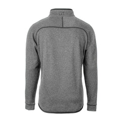 Los Angeles Chargers Cutter & Buck Big & Tall Mainsail Sweater-Knit Raglan Half-Zip Jacket Heather Gray