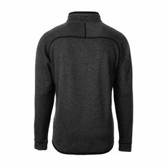 Green Bay Packers Cutter & Buck Big & Tall Mainsail Sweater-Knit Half-Zip Jacket Heather Charcoal