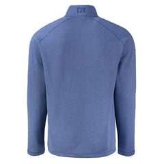 Indianapolis Colts Cutter & Buck Peshastin Eco Fleece Tri-Blend Raglan Recycled Quarter-Zip Jacket Heather Royal