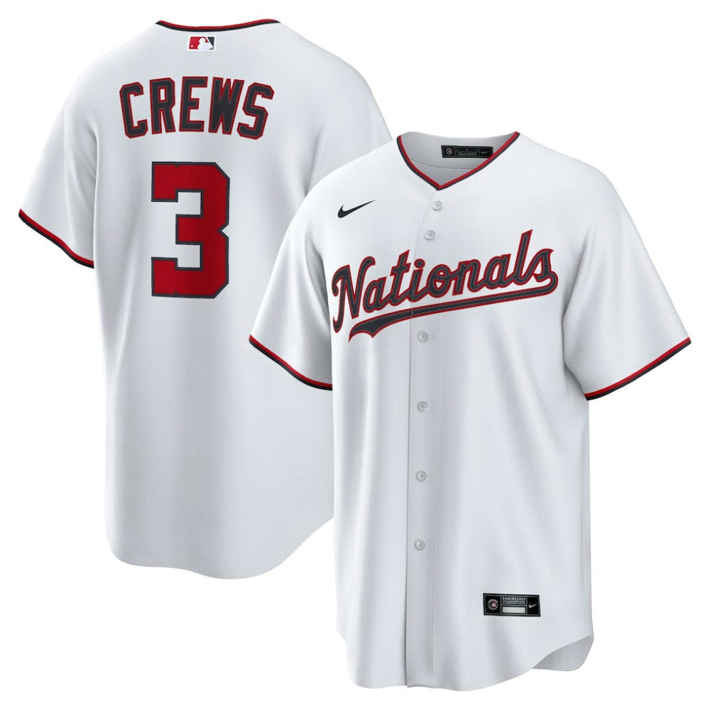 MLB Dylan Crews Washington Nationals Nike Home Replica Jersey - White