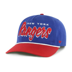 NHL New York Rangers '47 Dropshadow Rope Hitch Adjustable Hat - Blue/Red