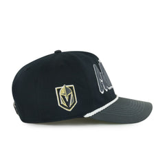 NHL Vegas Golden Knights '47 Dropshadow Rope Hitch Adjustable Hat - Black/Charcoal