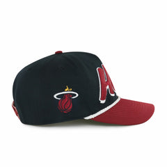Miami Heat '47 Dropshadow Rope Hitch Adjustable Hat Black/Red