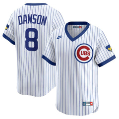MLB Andre Dawson Chicago Cubs Nike Throwback Cooperstown Collection Limited Jersey - White