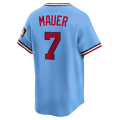 MLB Joe Mauer Minnesota Twins Nike Throwback Cooperstown Collection Limited Jersey - Light Blue