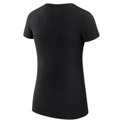 Sacramento Kings G-III 4Her by Carl Banks Women's Super-Slim Fit Lightweight Leopard Heart T-Shirt Black