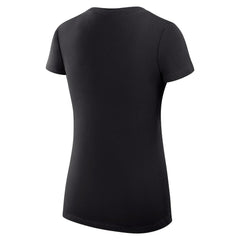 Boston Celtics G-III 4Her by Carl Banks Women's Super-Slim Fit Lightweight Leopard Heart V-Neck T-Shirt Black