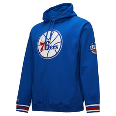 Philadelphia 76ers Chainstitch Applique Vintage Heavyweight Pullover Hoodie Royal