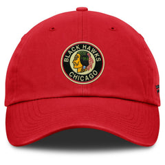 NHL Chicago Blackhawks Fanatics Decades Collection Adjustable Hat - Red