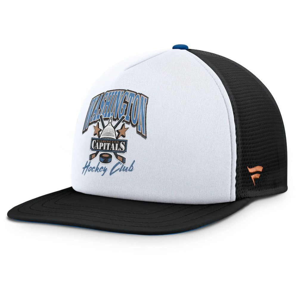 NHL Washington Capitals Fanatics Decades Collection Foam Front Snapback Hat - White/Black