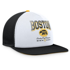 NHL Boston Bruins Fanatics Decades Collection Foam Front Snapback Hat - White/Black