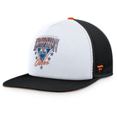 NHL Edmonton Oilers Fanatics Decades Collection Foam Front Snapback Hat - White/Black