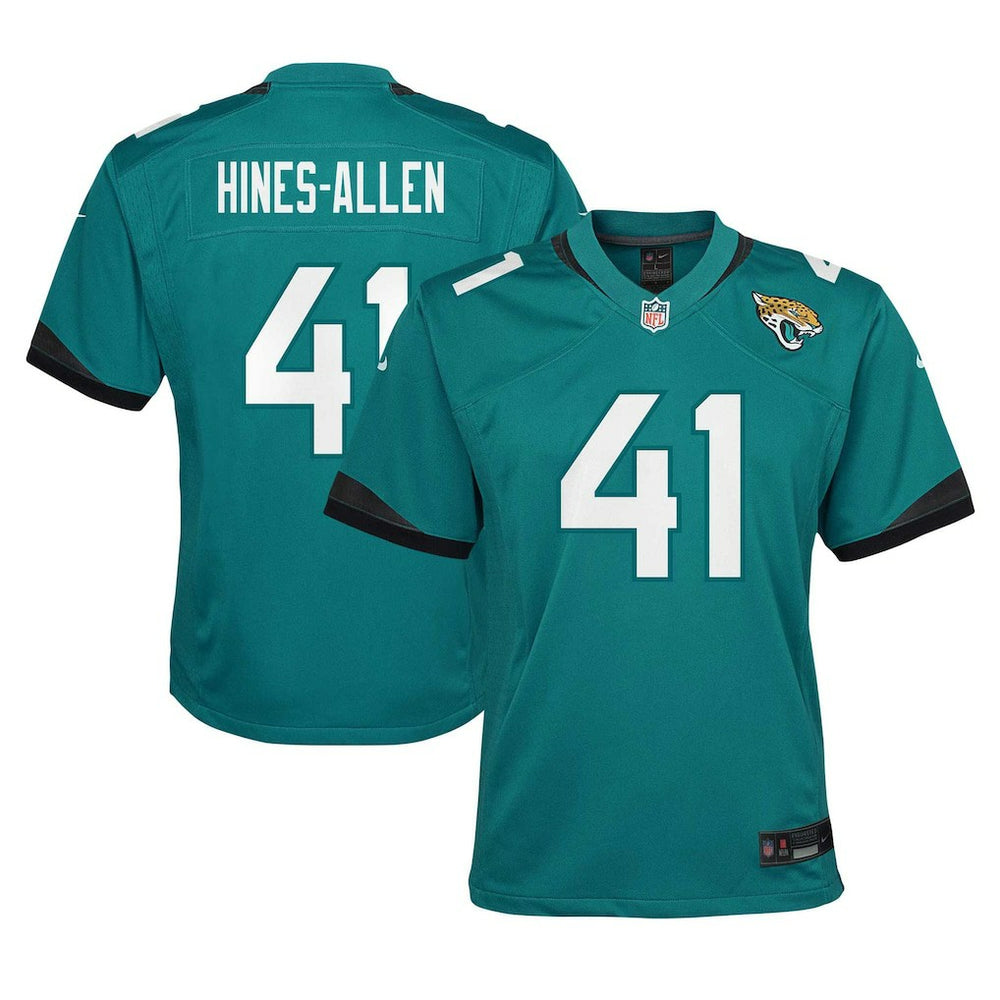 NFL Josh Hines-Allen Jacksonville Jaguars Youth Game Jersey - Teal