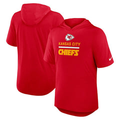Kansas City Chiefs Lockup Tri-Blend Hoodie T-Shirt Red