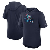 Tennessee Titans Lockup Tri-Blend Hoodie T-Shirt Navy