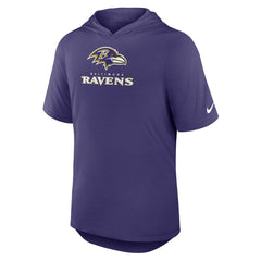 Baltimore Ravens Lockup Tri-Blend Hoodie T-Shirt Purple