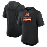 Cincinnati Bengals Lockup Tri-Blend Hoodie T-Shirt Black