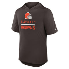 Cleveland Browns Lockup Tri-Blend Hoodie T-Shirt Brown