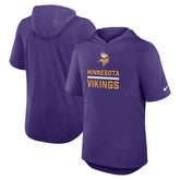 Minnesota Vikings Lockup Tri-Blend Hoodie T-Shirt Purple