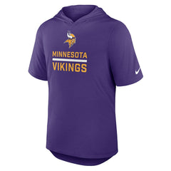Minnesota Vikings Lockup Tri-Blend Hoodie T-Shirt Purple