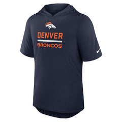 Denver Broncos Lockup Tri-Blend Hoodie T-Shirt Navy