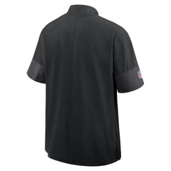 Cincinnati Bengals Sideline Short Sleeve Quarter-Zip Dri-FIT Coach Jacket Black