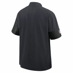 Houston Texans Sideline Short Sleeve Quarter-Zip Dri-FIT Coach Jacket Navy