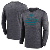 Jacksonville Jaguars Sideline Velocity Performance Long Sleeve T-Shirt - Black